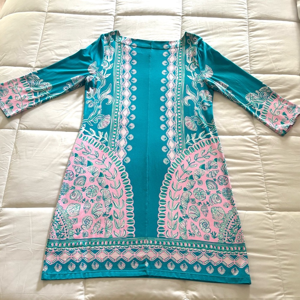 Lilly Pulitzer Teal and Pink Dress